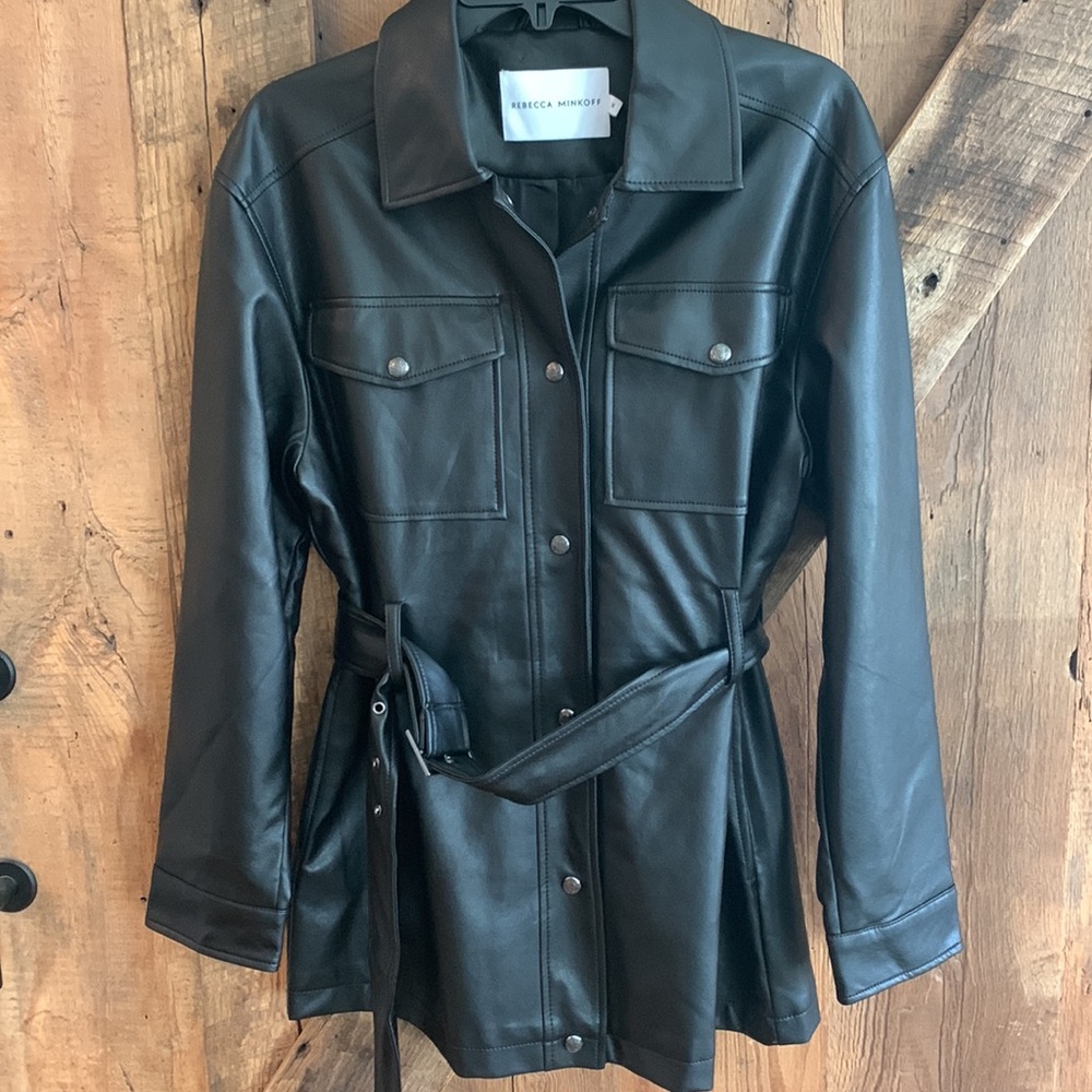 Rebecca Minkoff Classic Black Leather Jacket